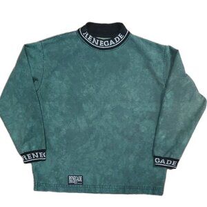 Renegade Vintage Paintball Jersey Shirt Size L Green 90s
